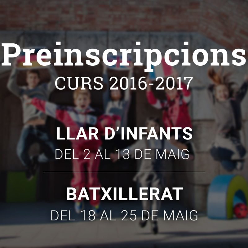 Preinscripcions